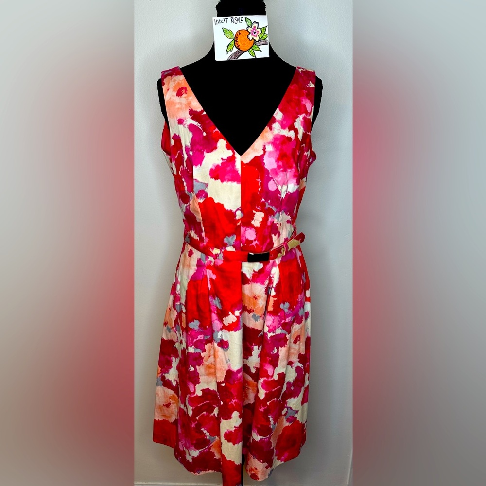 Jones New York sleeveless pink dress size 12P
